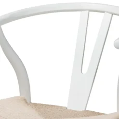 Dining Chairs-Kirkland's Home And Tan Wishbone Dining Chairs, Set Of 2 White
