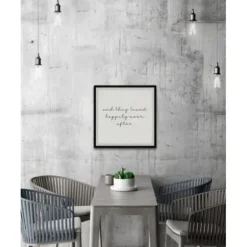 Wall Quotes & Signs-Kirkland's Home And They Lived Happily Framed Art Print White