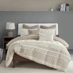 Duvets-Kirkland's Home And White 3-Pc. Full/Queen Duvet Set Gray
