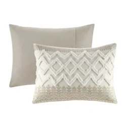 Duvets-Kirkland's Home And White 3-Pc. Full/Queen Duvet Set Gray