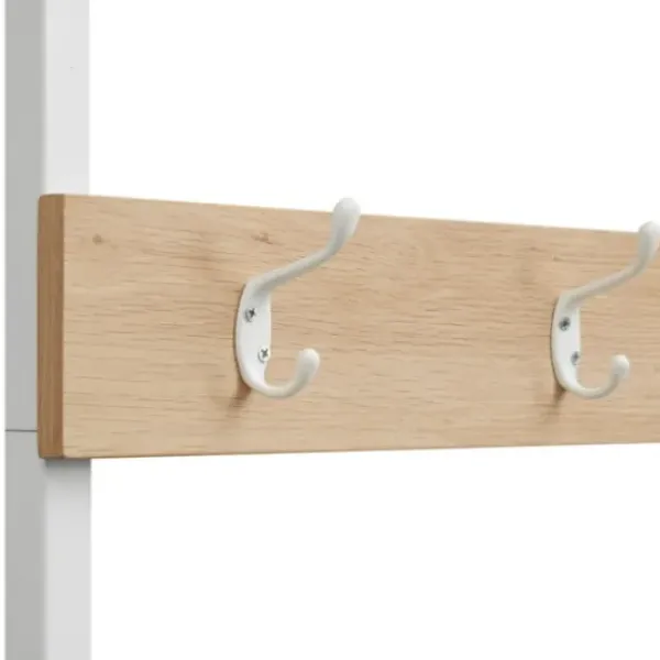 Entryway Furniture-Kirkland's Home And White Wood Bench Hall Tree Brown