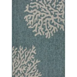 Outdoor Rugs-Kirkland's Home Andros Reef Captiva Outdoor Area Rug, 5X7 Blue/Tan