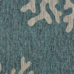 Outdoor Rugs-Kirkland's Home Andros Reef Captiva Outdoor Area Rug, 5X7 Blue/Tan
