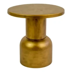 Accent & End Tables-Kirkland's Home Antique Barrel Frame Accent Table Gold