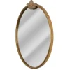 Decorative Mirrors-Kirkland's Home Antique Brass Metal Ornate Round Mirror
