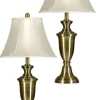 Table Lamps-Kirkland's Home Antique Brass Table Lamp, Set Of 2 White
