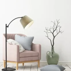Floor Lamps-Kirkland's Home Antique Bronze Adjustable Arm Floor Lamp Brown