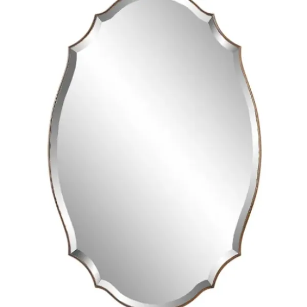 Decorative Mirrors-Kirkland's Home Antique Bronze Curved Wall Mirror