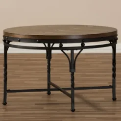 Coffee Tables-Kirkland's Home Antique Bronze Round Coffee Table
