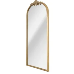 Decorative Mirrors-Kirkland's Home Antique Gold Metal Ornate Arch Wall Mirror