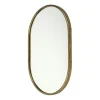 Decorative Mirrors-Kirkland's Home Antique Metal Frame Oval Wall Mirror Gold
