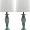 Table Lamps-Kirkland's Home Antique Spun Center Table Lamps, Set Of 2 Blue