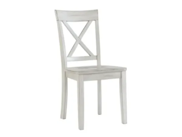 Dining Chairs-Kirkland's Home Antique Washed Wood Dining Chairs, Set Of 2 White