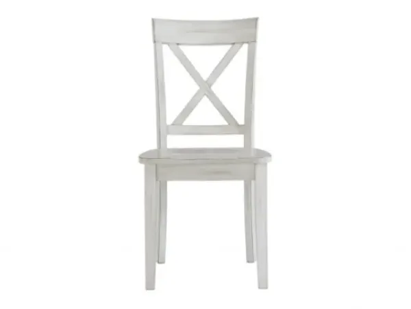 Dining Chairs-Kirkland's Home Antique Washed Wood Dining Chairs, Set Of 2 White