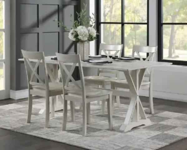 Dining Chairs-Kirkland's Home Antique Washed Wood Dining Chairs, Set Of 2 White