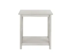 Accent & End Tables-Kirkland's Home Antique Washed Wood Square Side Table White