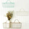 Wall Storage-Kirkland's Home Antique White 2-Pc. Long Wire Basket Set, 17 In.