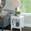 Accent & End Tables-Kirkland's Home Antique White X Side Frame Accent Table