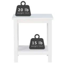 Accent & End Tables-Kirkland's Home Antique White X Side Frame Accent Table