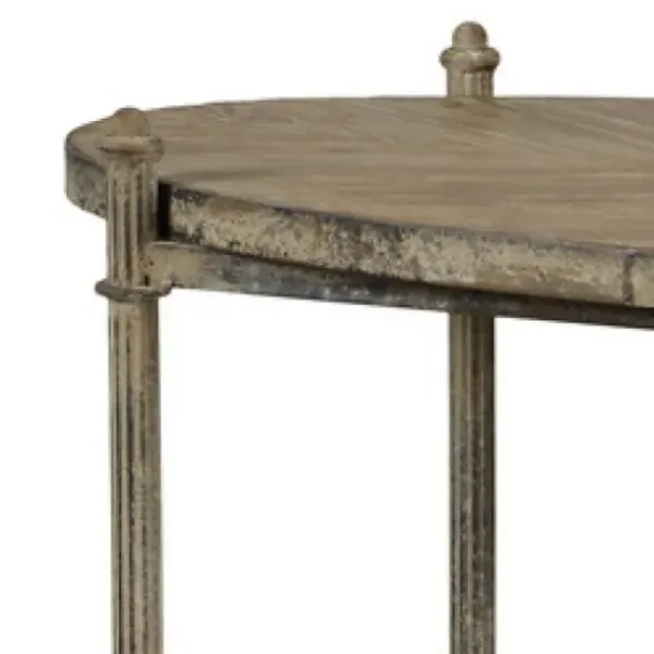 Kitchen Islands & Bar Carts-Kirkland's Home Antique Wood And Metal Bar Cart