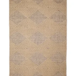 Outdoor Rugs-Kirkland's Home Antiqued Ivory Copper Outdoor Area Rug, 7X11 Yellow/Ivory