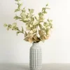 Arrangements & Greenery-Kirkland's Home Antiqued Leaves Arrangement In White Vase Green/White