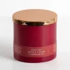 Candles-Kirkland's Home Apple Cider Cinnamon Triple Wick Jar Candle Red