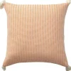 Pillows-Kirkland's Home Apricot Trapeze Organic Cotton Throw Pillow Orange/Ivory