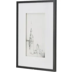 Framed Art-Kirkland's Home Architectural Drawings Framed Art Prints, Set Of 4 White/Black