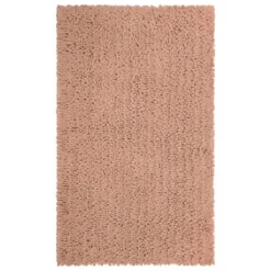 Bathroom Rugs-Kirkland's Home Arctic Asymmetrical Cotton Bath Mat, 45 In. White