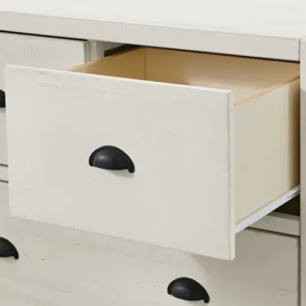 Dressers & Chests-Kirkland's Home Arden Wood 5-Drawer Chest White
