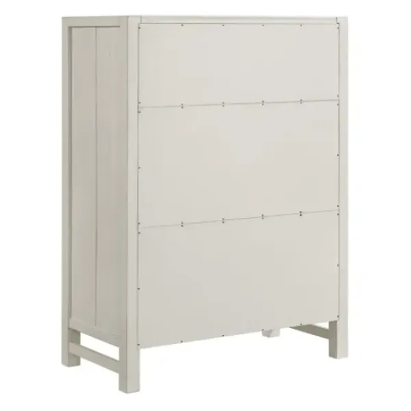 Dressers & Chests-Kirkland's Home Arden Wood 5-Drawer Chest White