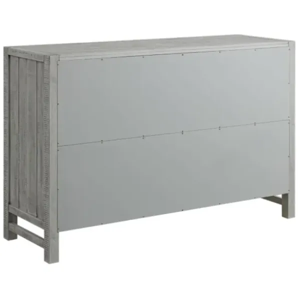 Dressers & Chests-Kirkland's Home Arden Wood 6-Drawer Dresser Gray