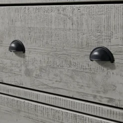 Dressers & Chests-Kirkland's Home Arden Wood 6-Drawer Dresser Gray