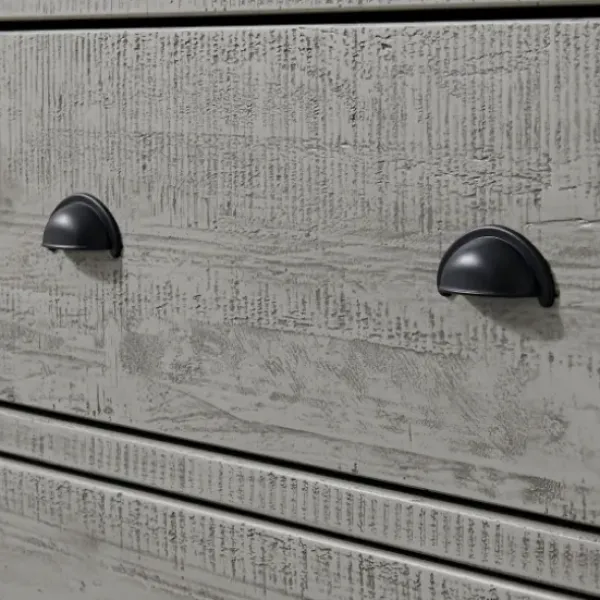 Dressers & Chests-Kirkland's Home Arden Wood 6-Drawer Dresser Gray