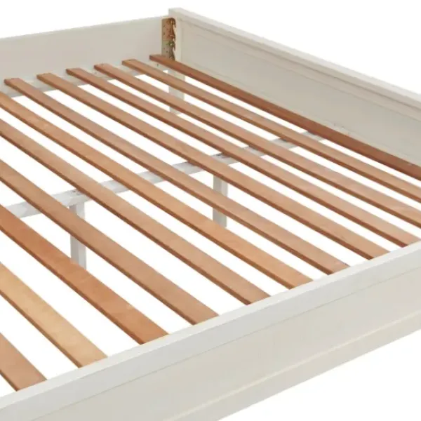 Beds & Headboards-Kirkland's Home Arden Wood Panel King Bed White