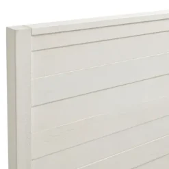 Beds & Headboards-Kirkland's Home Arden Wood Panel King Bed White