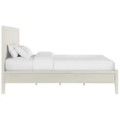 Beds & Headboards-Kirkland's Home Arden Wood Panel King Bed White