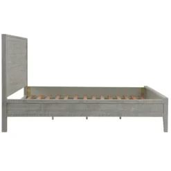 Beds & Headboards-Kirkland's Home Arden Wood Panel King Bed Gray