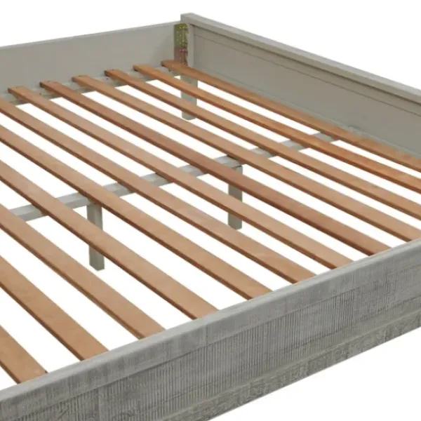 Beds & Headboards-Kirkland's Home Arden Wood Panel King Bed Gray