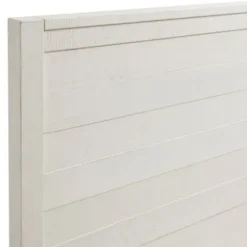 Beds & Headboards-Kirkland's Home Arden Wood Panel Queen Bed White