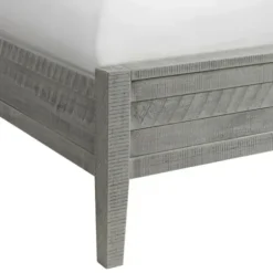 Beds & Headboards-Kirkland's Home Arden Wood Panel Queen Bed Gray
