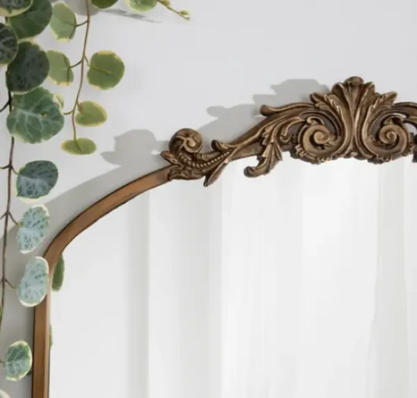 Decorative Mirrors-Kirkland's Home Arendahl Arched Mirror, 24X36 In. Gold