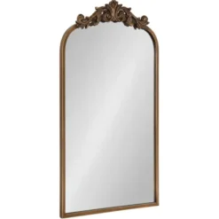 Decorative Mirrors-Kirkland's Home Arendahl Arched Mirror, 19X31 In. Gold