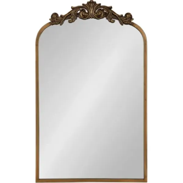 Decorative Mirrors-Kirkland's Home Arendahl Arched Mirror, 19X31 In. Gold