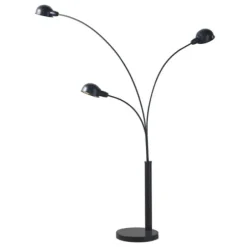 Floor Lamps-Kirkland's Home 3-Arm Adjustable Floor Lamp Black