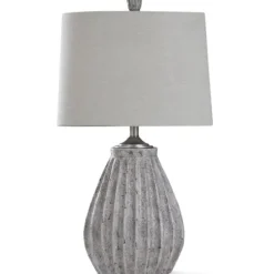 Table Lamps-Kirkland's Home Arther Aged Stone Table Lamp Tan