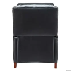 Accent Chairs-Kirkland's Home Arturo Leather Wingback Recliner Black