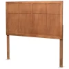 Beds & Headboards-Kirkland's Home Ash Walnut Wood Panel Full Headboard Brown