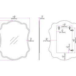 Decorative Mirrors-Kirkland's Home Ashley Scallop Edge Beveled Mirror